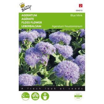 Ageratum, Leverbalsem Blue Mink