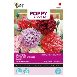 Papaver Slaapbol -dubbel gebloemd mix-